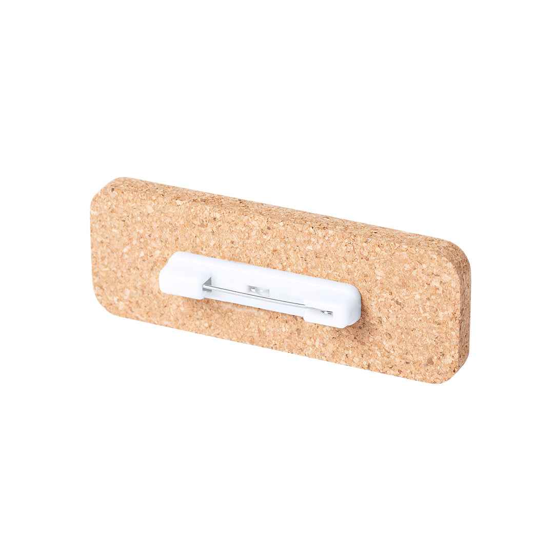 Sartal Natural Cork Lapel Pin – Sustainable Promotional Item