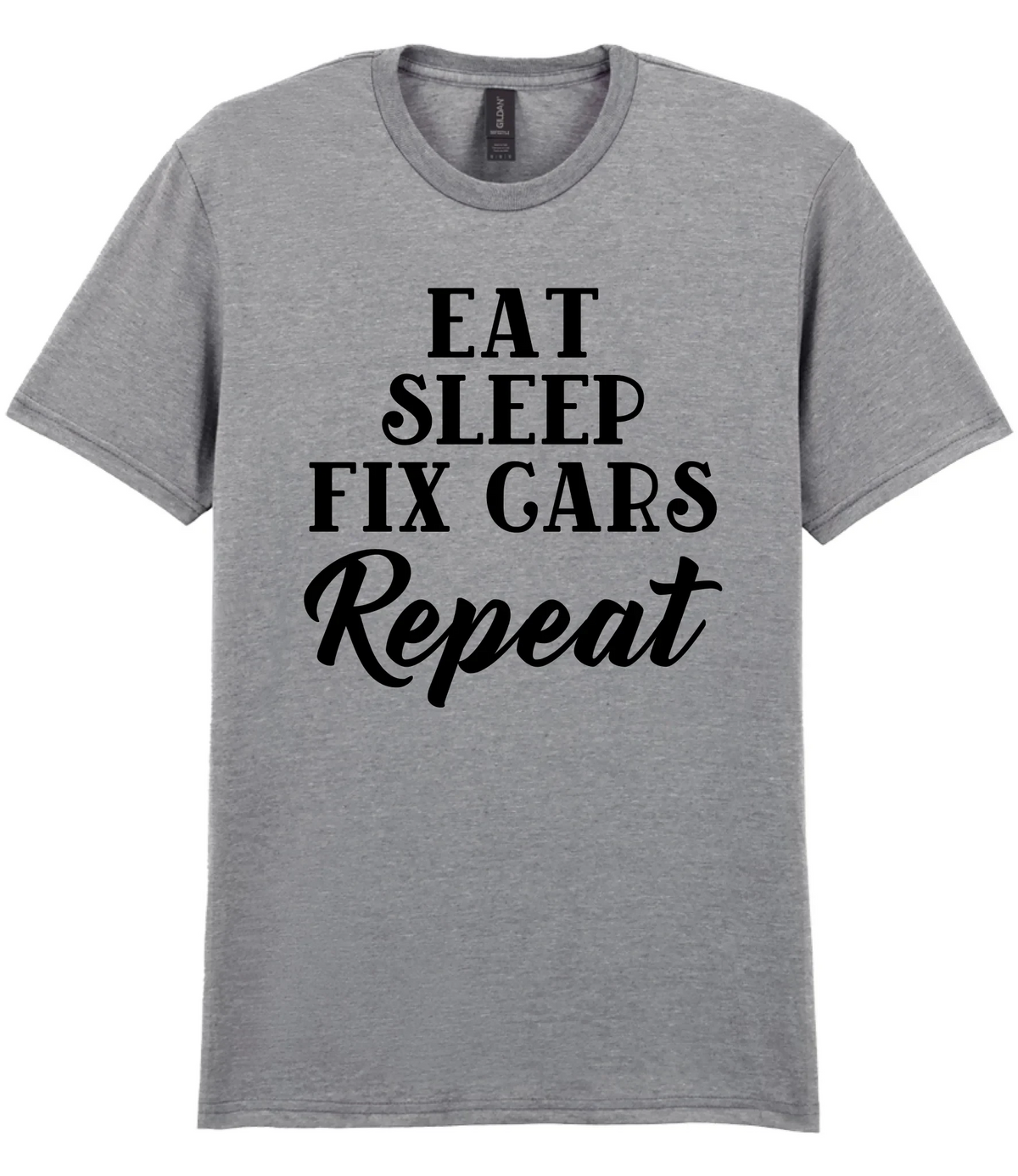 Eat Sleep Fix Cars Repeat - T-shirt
