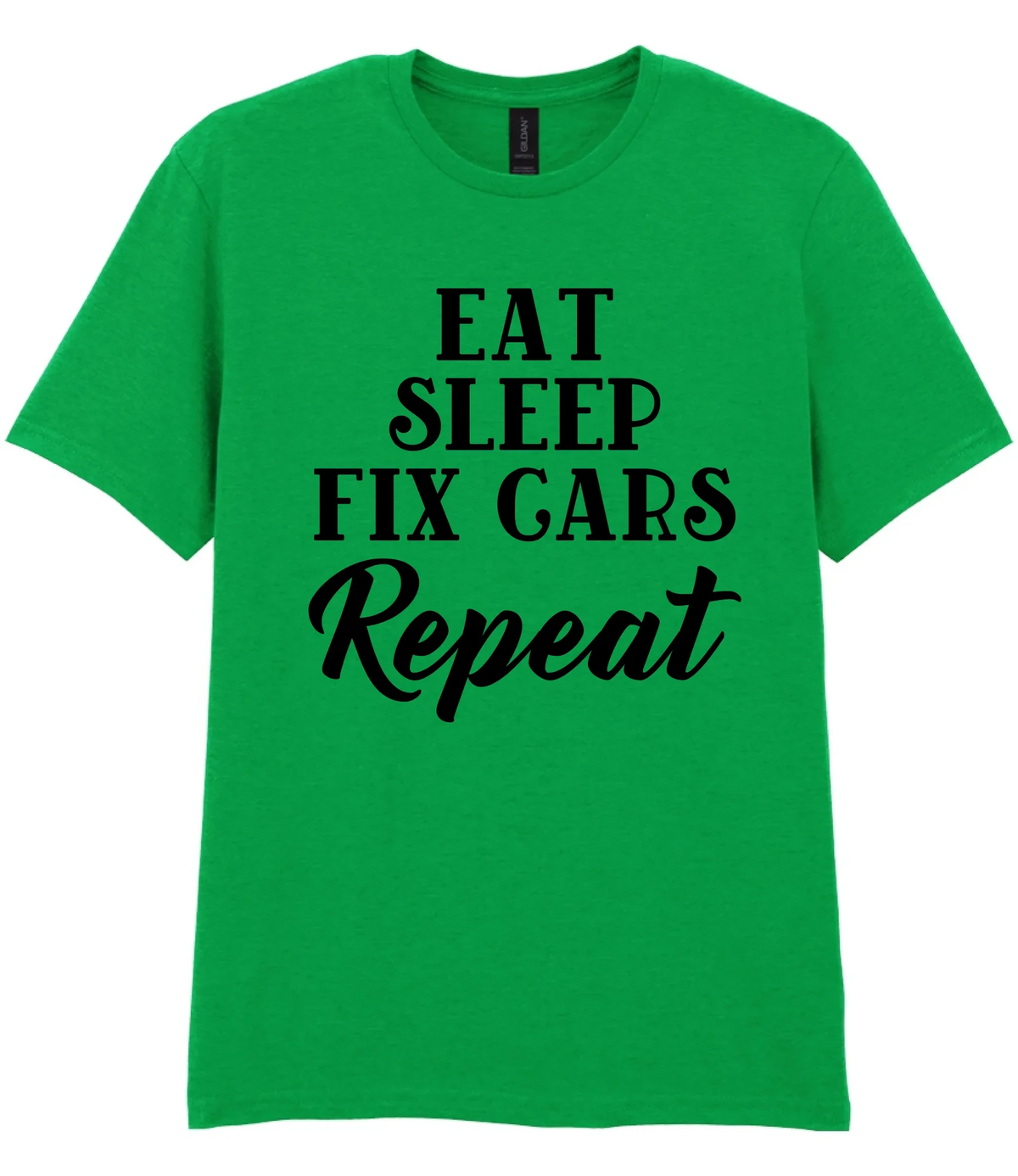 Eat Sleep Fix Cars Repeat - T-shirt