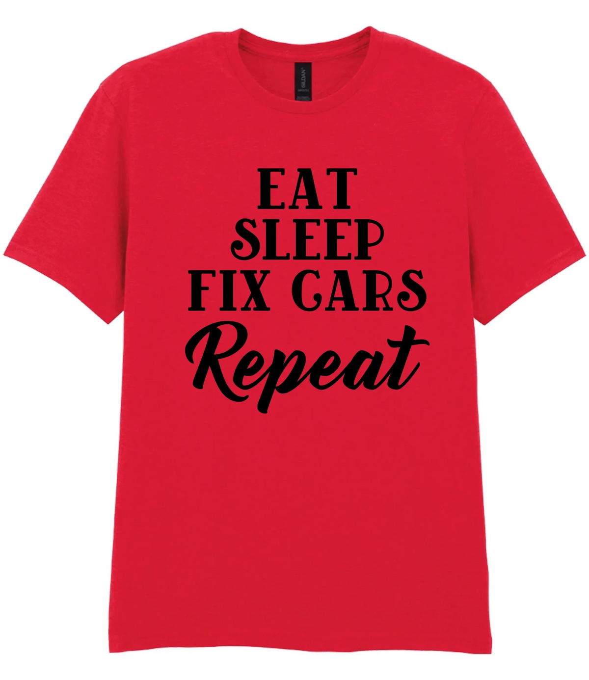 Eat Sleep Fix Cars Repeat - T-shirt