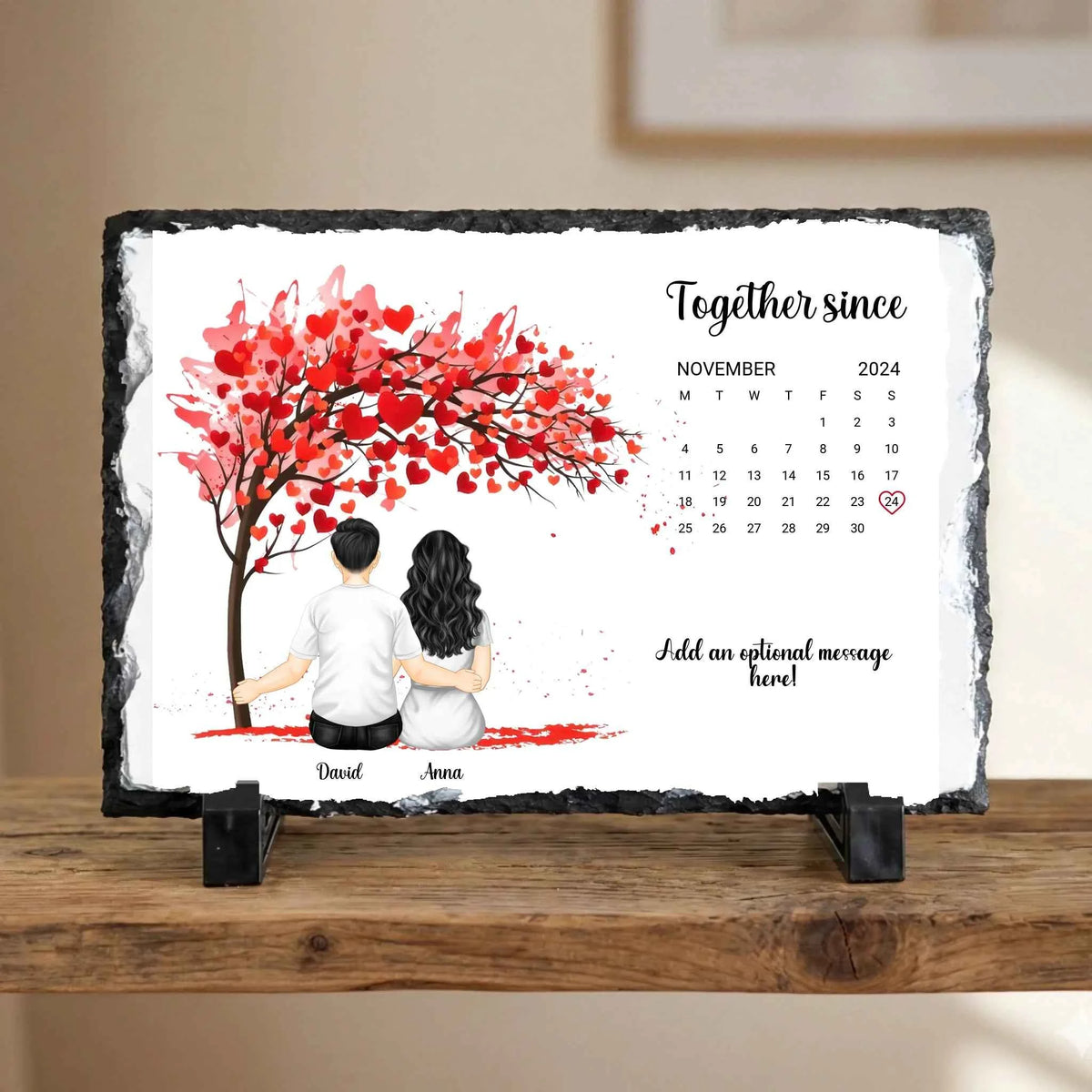 Together Since... Rectangle Slate