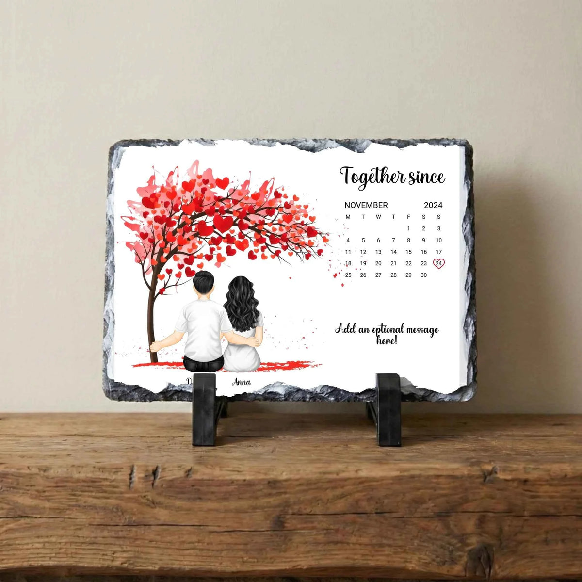 Together Since... Rectangle Slate