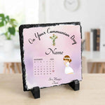 On Your Communion Day Girls Square Slate