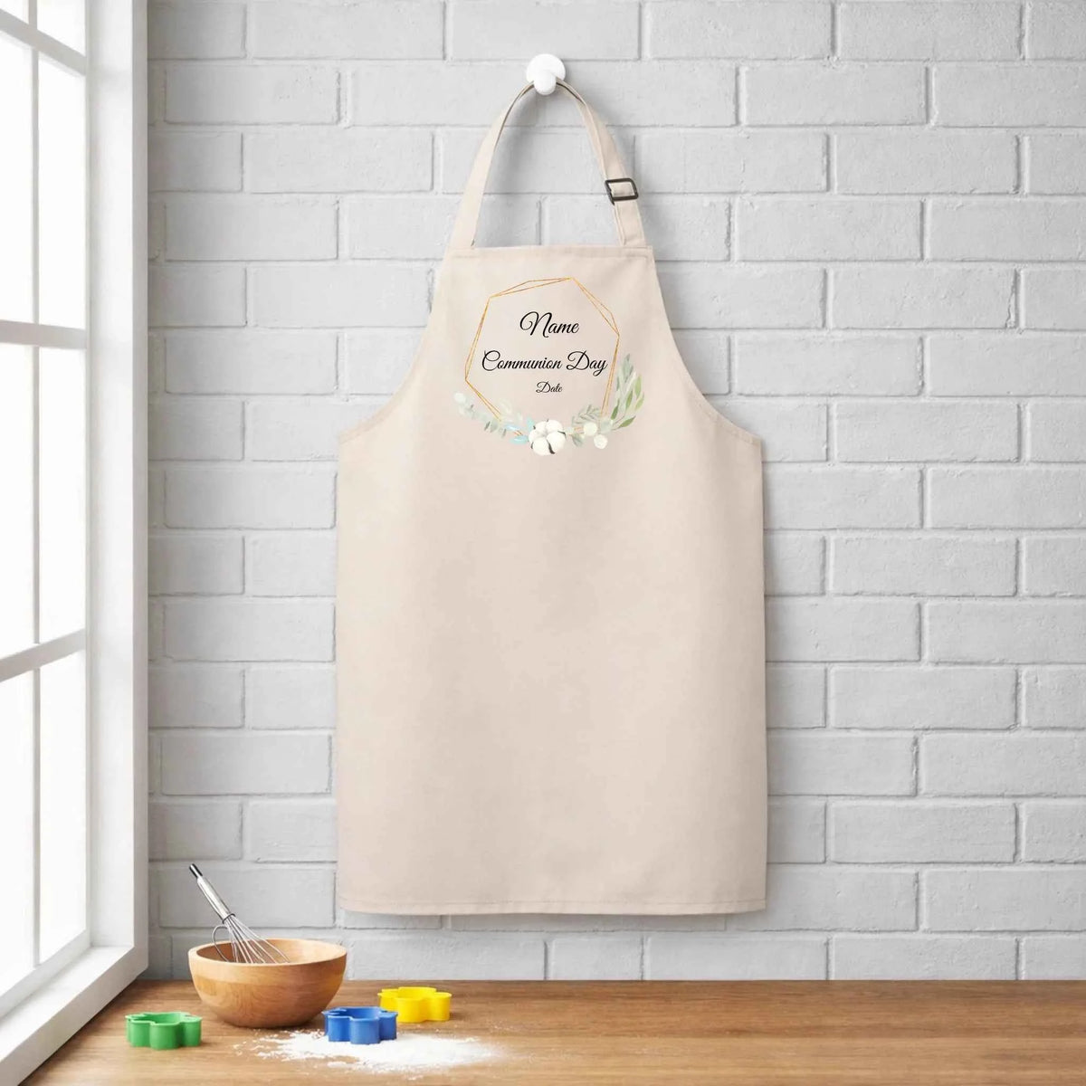 Custom Floral Communion Day - Kids Apron