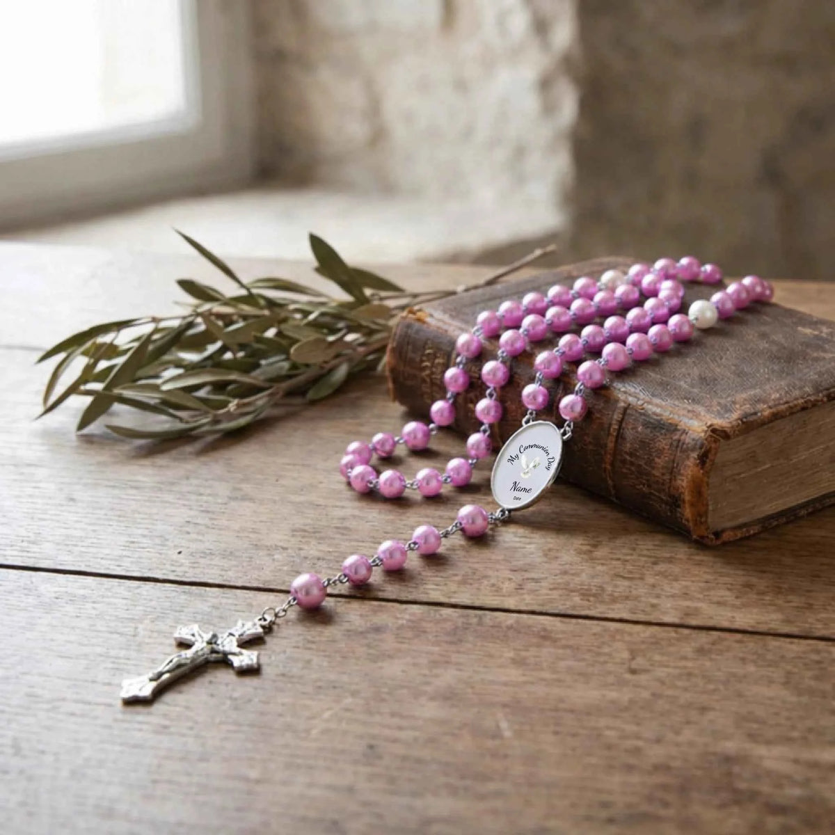 Custom Holy Communion - Rosary Beads