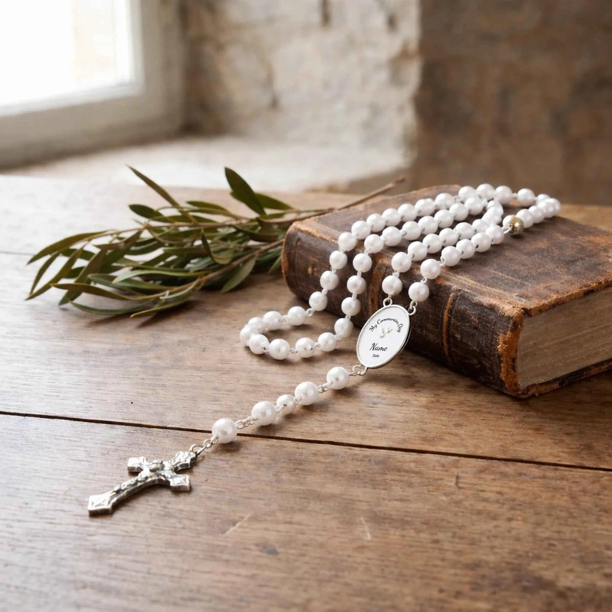 Custom Holy Communion - Rosary Beads