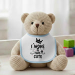I woke up this cute - Baby Bib