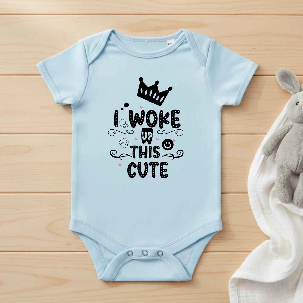 I woke up this cute - Baby Bodysuit