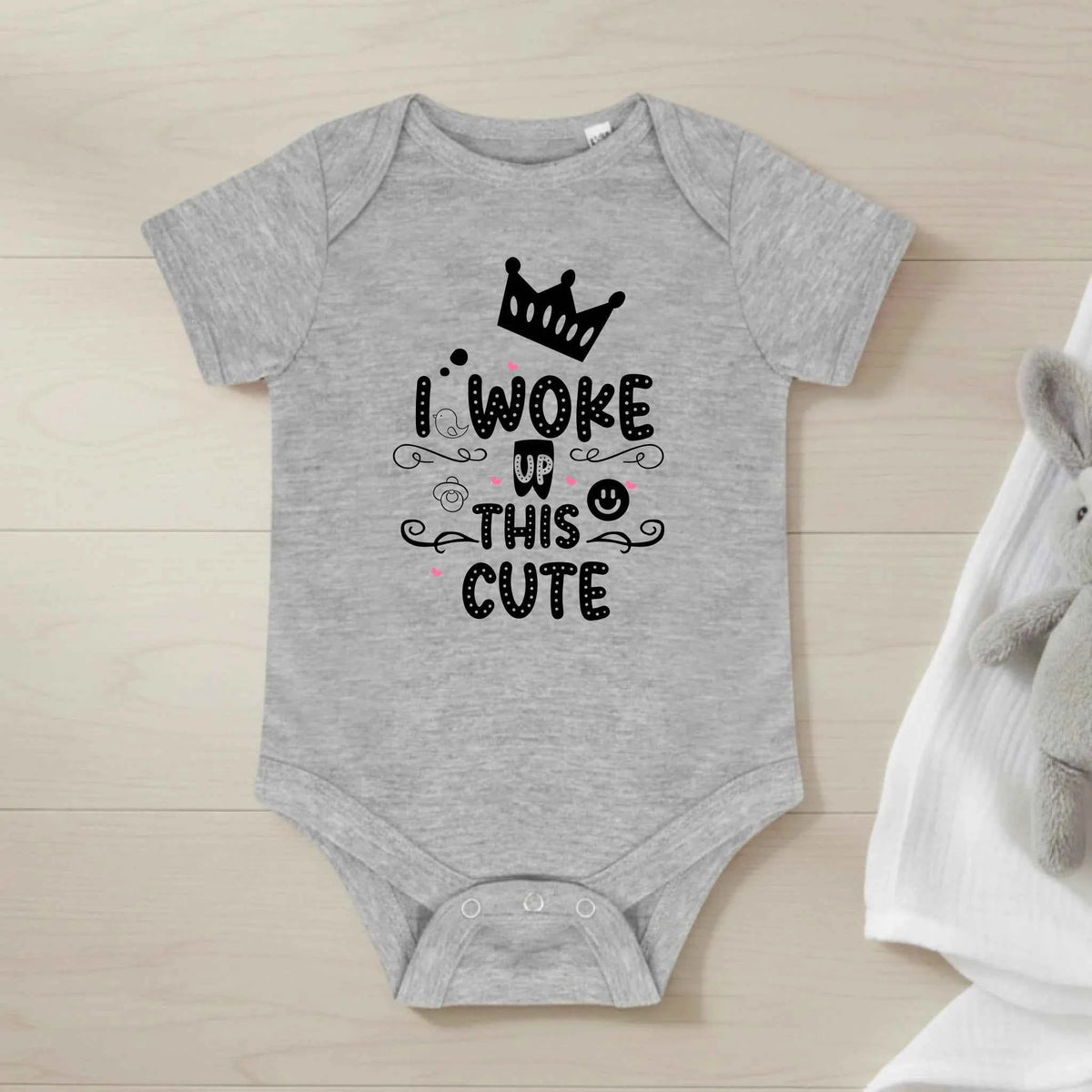 I woke up this cute - Baby Bodysuit