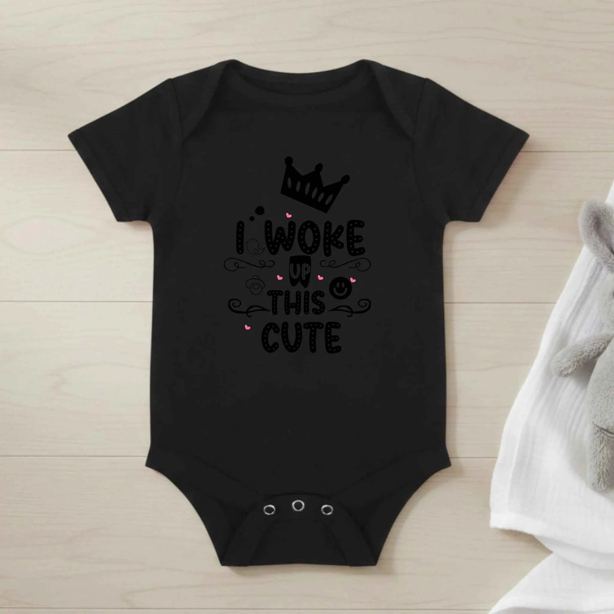 I woke up this cute - Baby Bodysuit