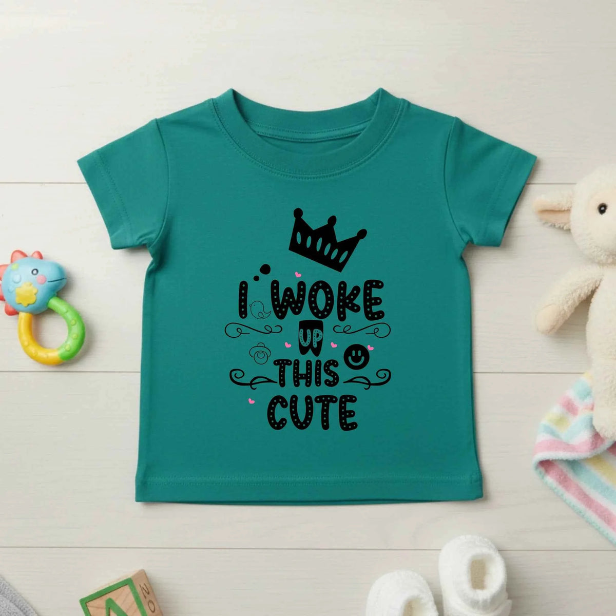 I woke up this cute - Baby T-shirt