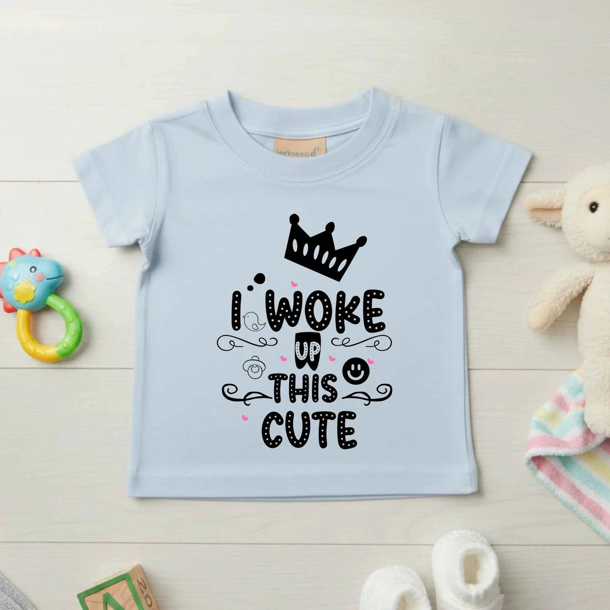 I woke up this cute - Baby T-shirt