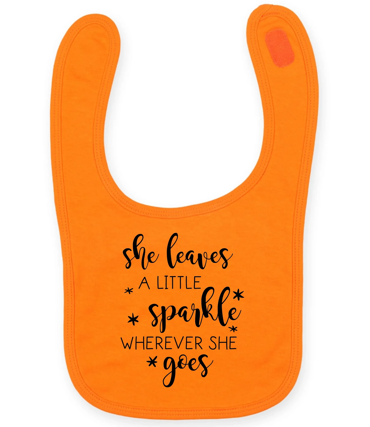 She Leaves A Little Sparkle - Baby Bib