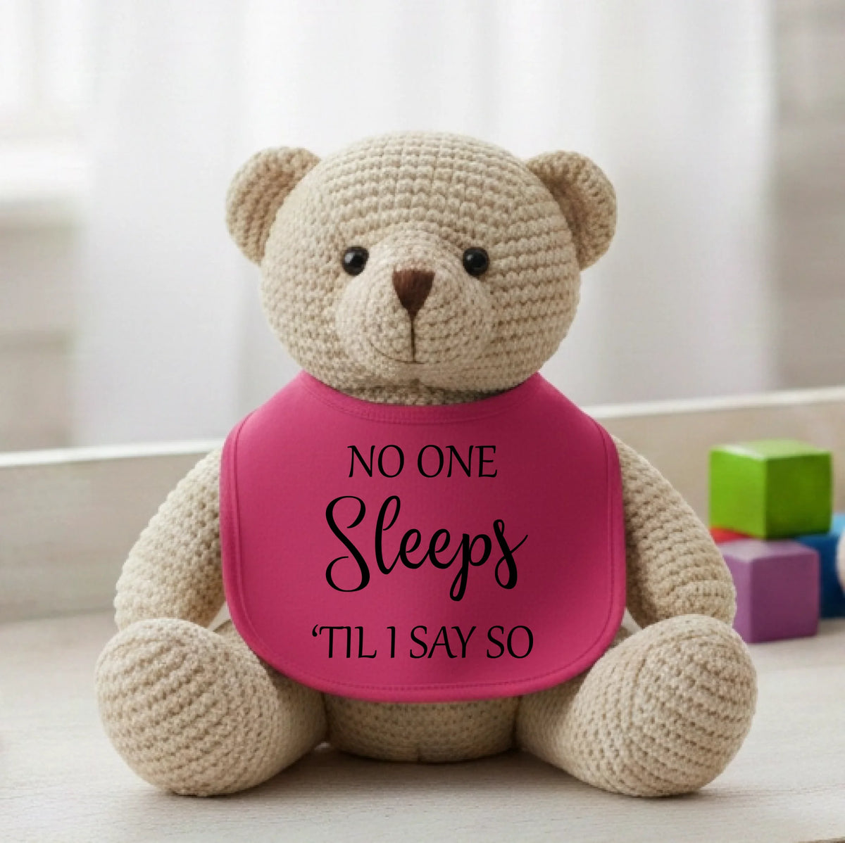 No One Sleeps Till I Say So - Baby Bib - Fou Tees