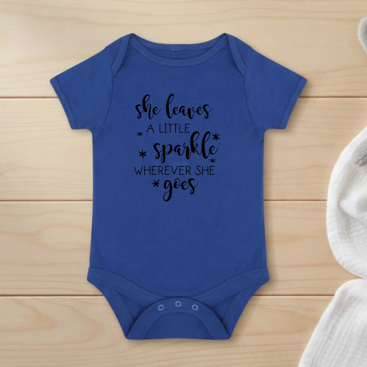 She Leaves A Little Sparkle - Baby Bodysuit - Fou Tees