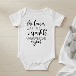 She Leaves A Little Sparkle - Baby Bodysuit - Fou Tees