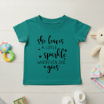 She Leaves A Little Sparkle - Baby T-shirt - Fou Tees