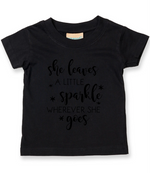 She Leaves A Little Sparkle - Baby T-shirt - Fou Tees