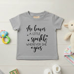She Leaves A Little Sparkle - Baby T-shirt - Fou Tees