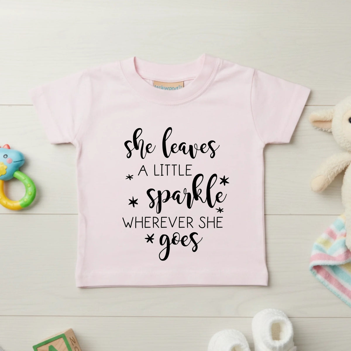 She Leaves A Little Sparkle - Baby T-shirt - Fou Tees