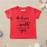 She Leaves A Little Sparkle - Baby T-shirt - Fou Tees