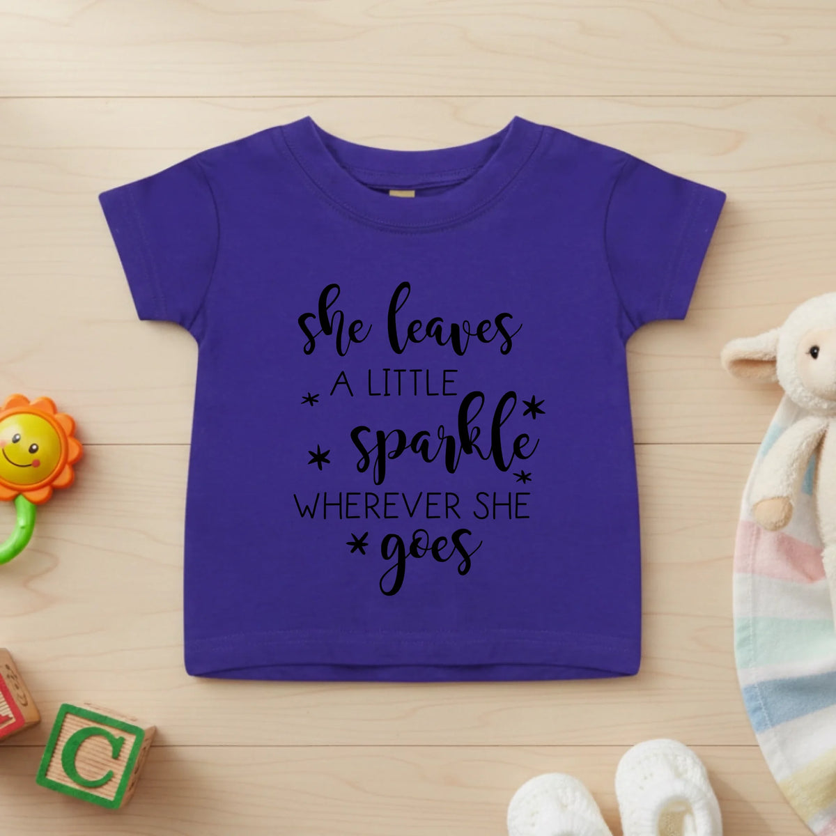She Leaves A Little Sparkle - Baby T-shirt - Fou Tees