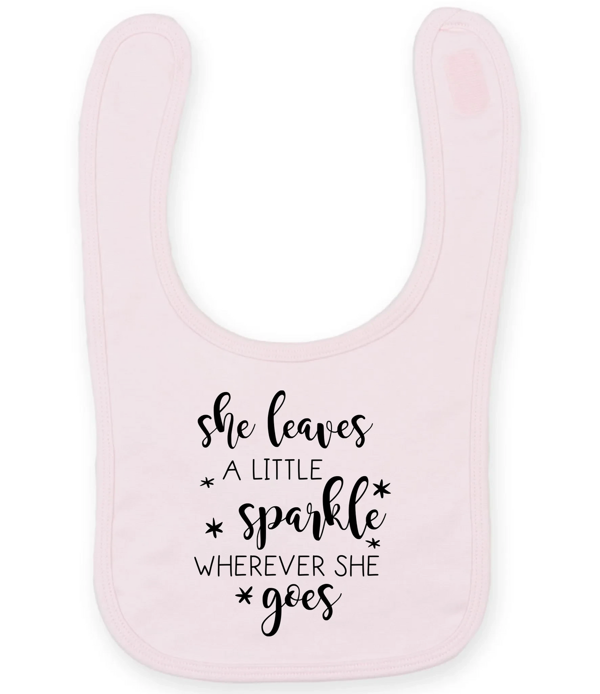 She Leaves A Little Sparkle - Baby Bib