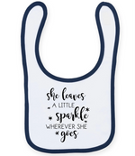 She Leaves A Little Sparkle - Baby Bib
