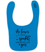 She Leaves A Little Sparkle - Baby Bib