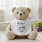 She Leaves A Little Sparkle - Baby Bib