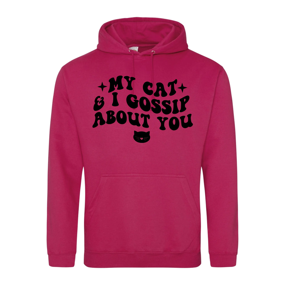 My Cat And I Gossip About You - Hoodie - Fou Tees