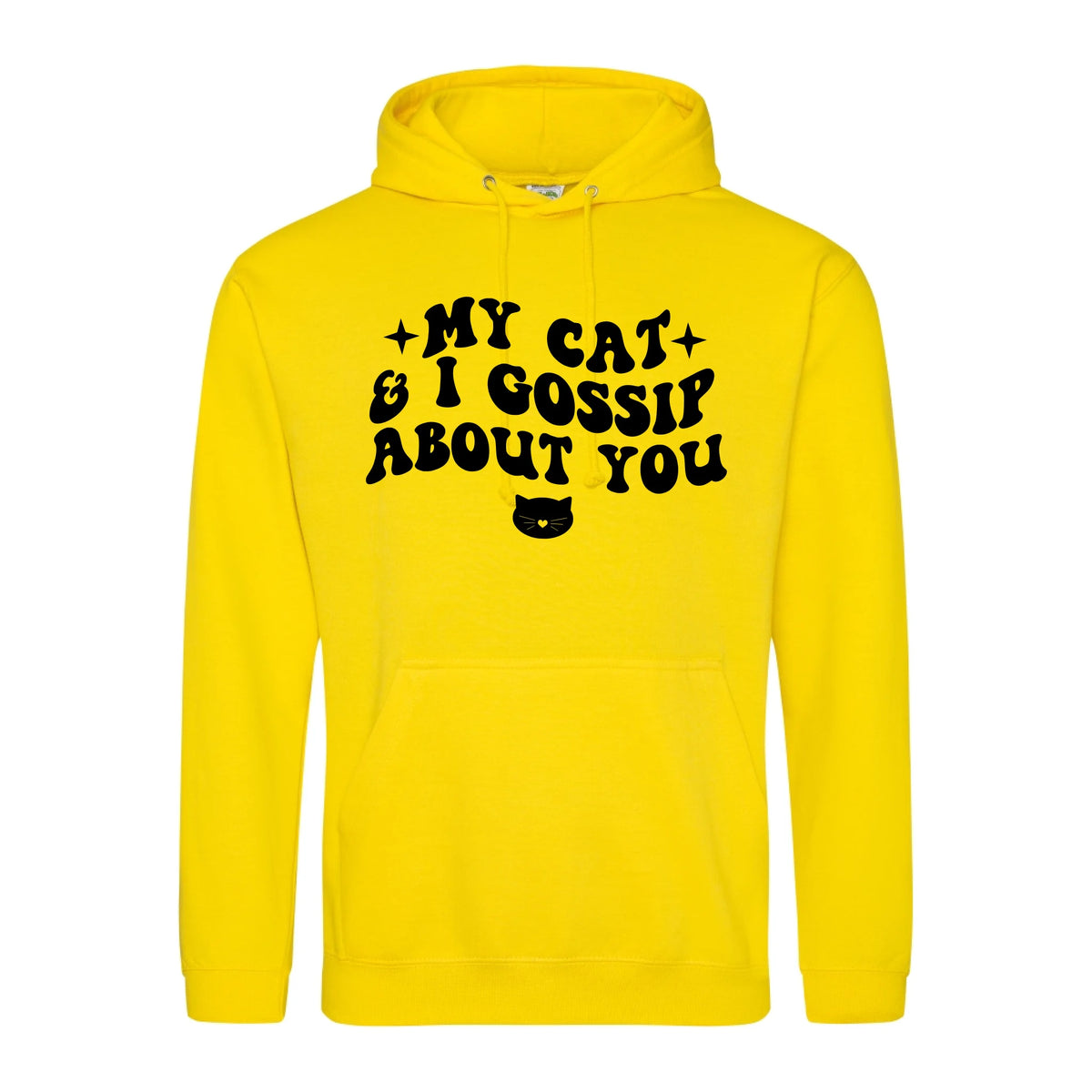 My Cat And I Gossip About You - Hoodie - Fou Tees