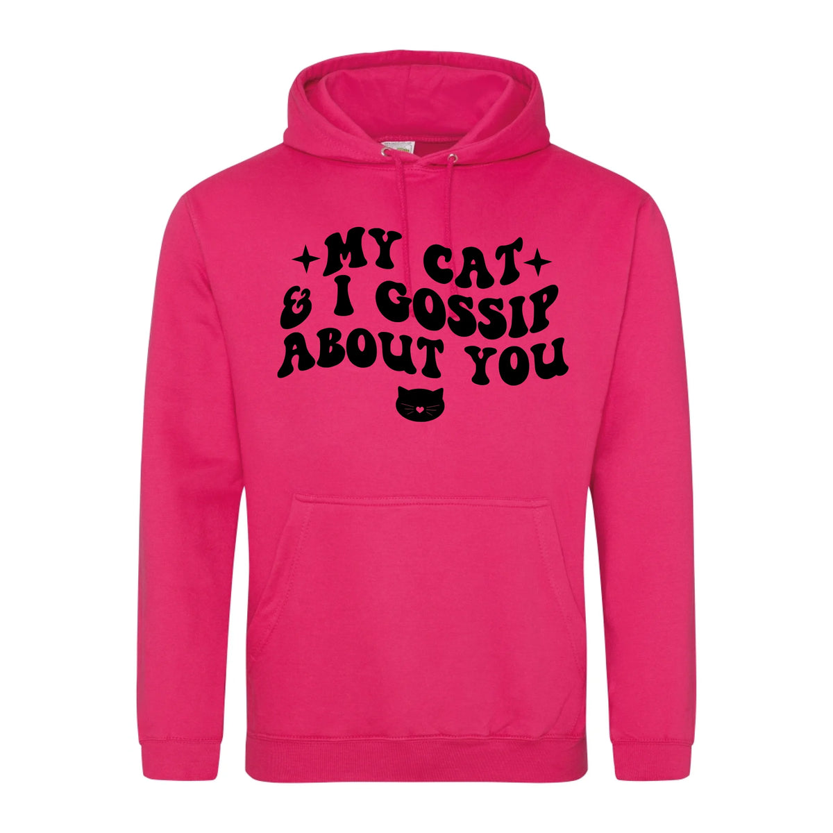 My Cat And I Gossip About You - Hoodie - Fou Tees