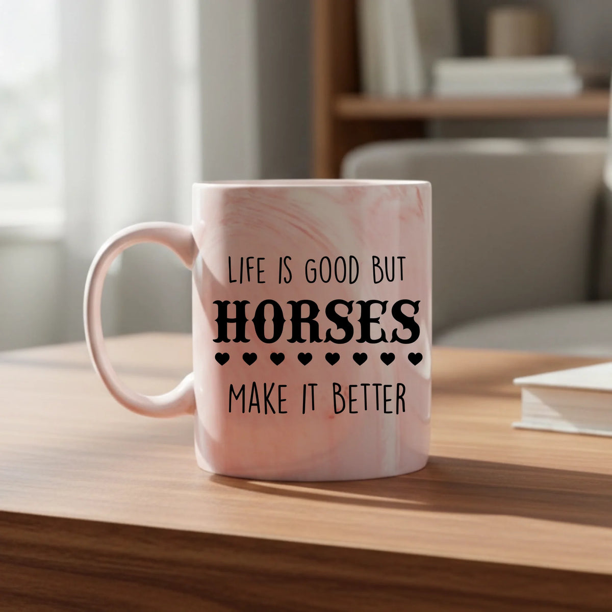 Life is good but horses make it better - Mug - Fou Tees