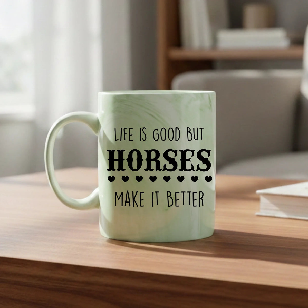 Life is good but horses make it better - Mug - Fou Tees