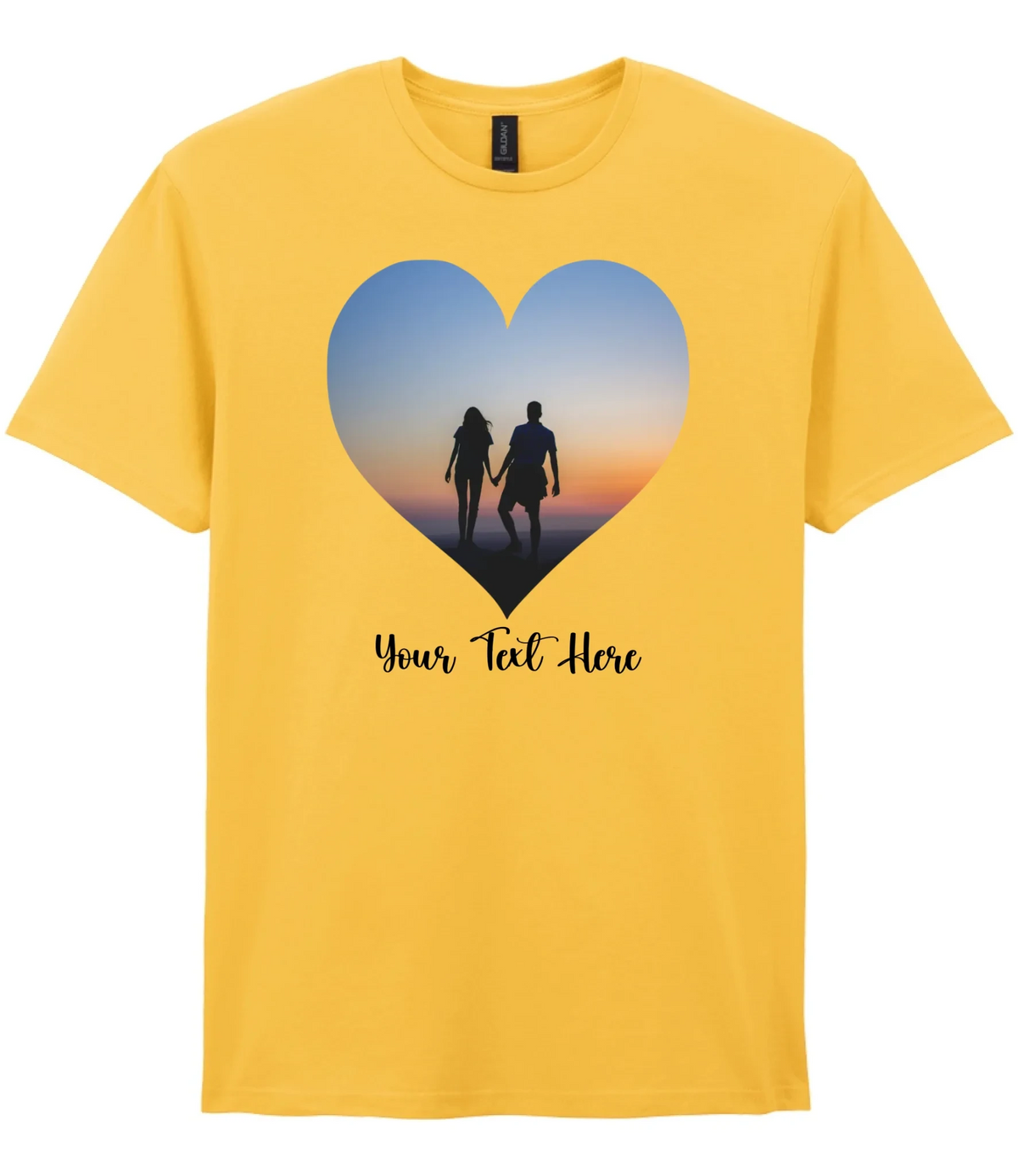 Custom Heart Image T-shirt