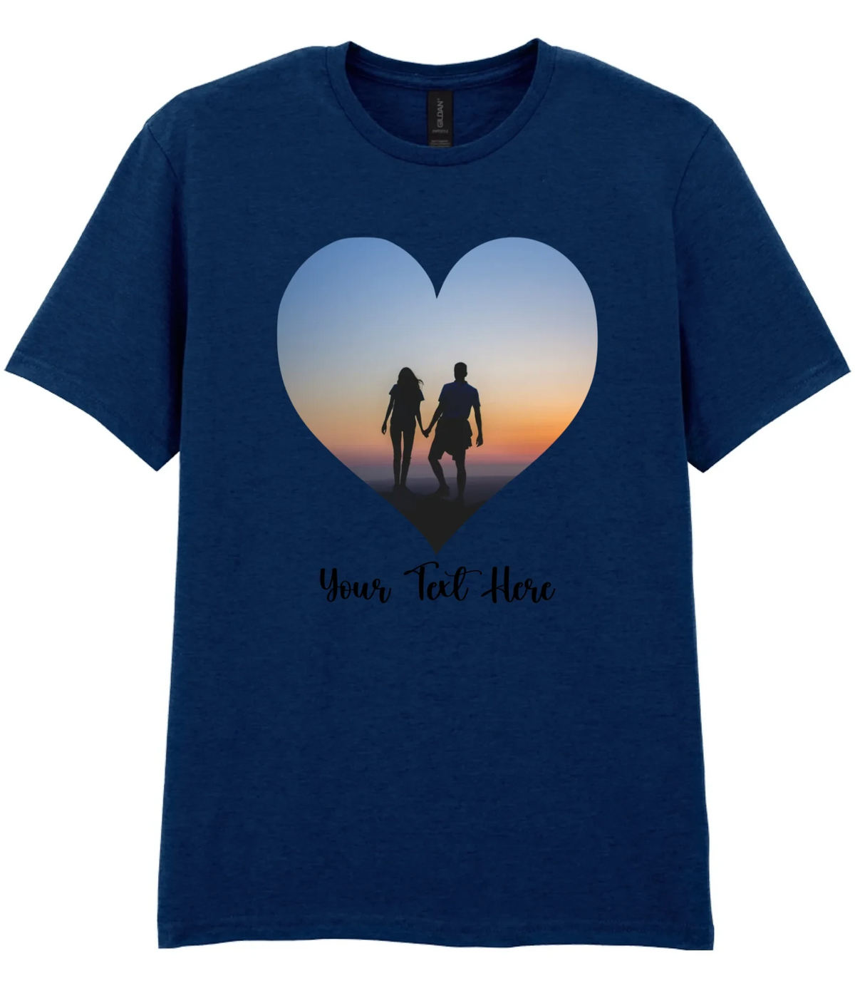 Custom Heart Image T-shirt