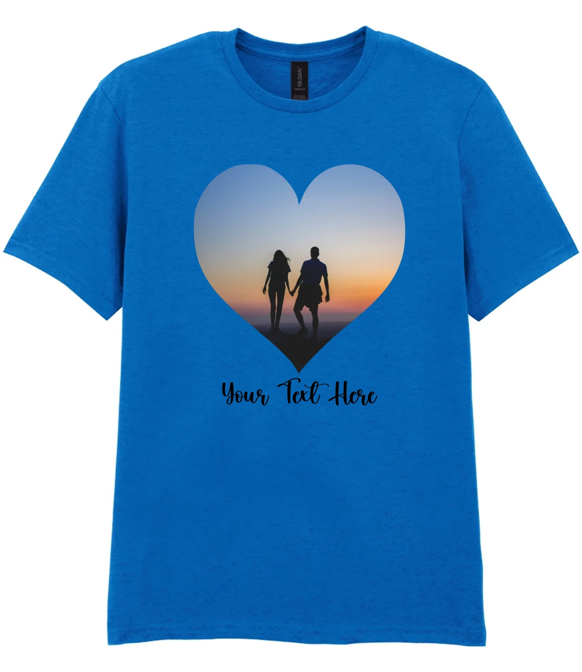 Custom Heart Image T-shirt