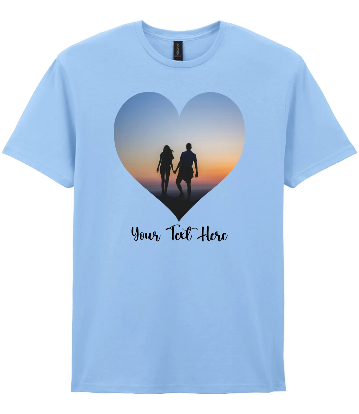 Custom Heart Image T-shirt