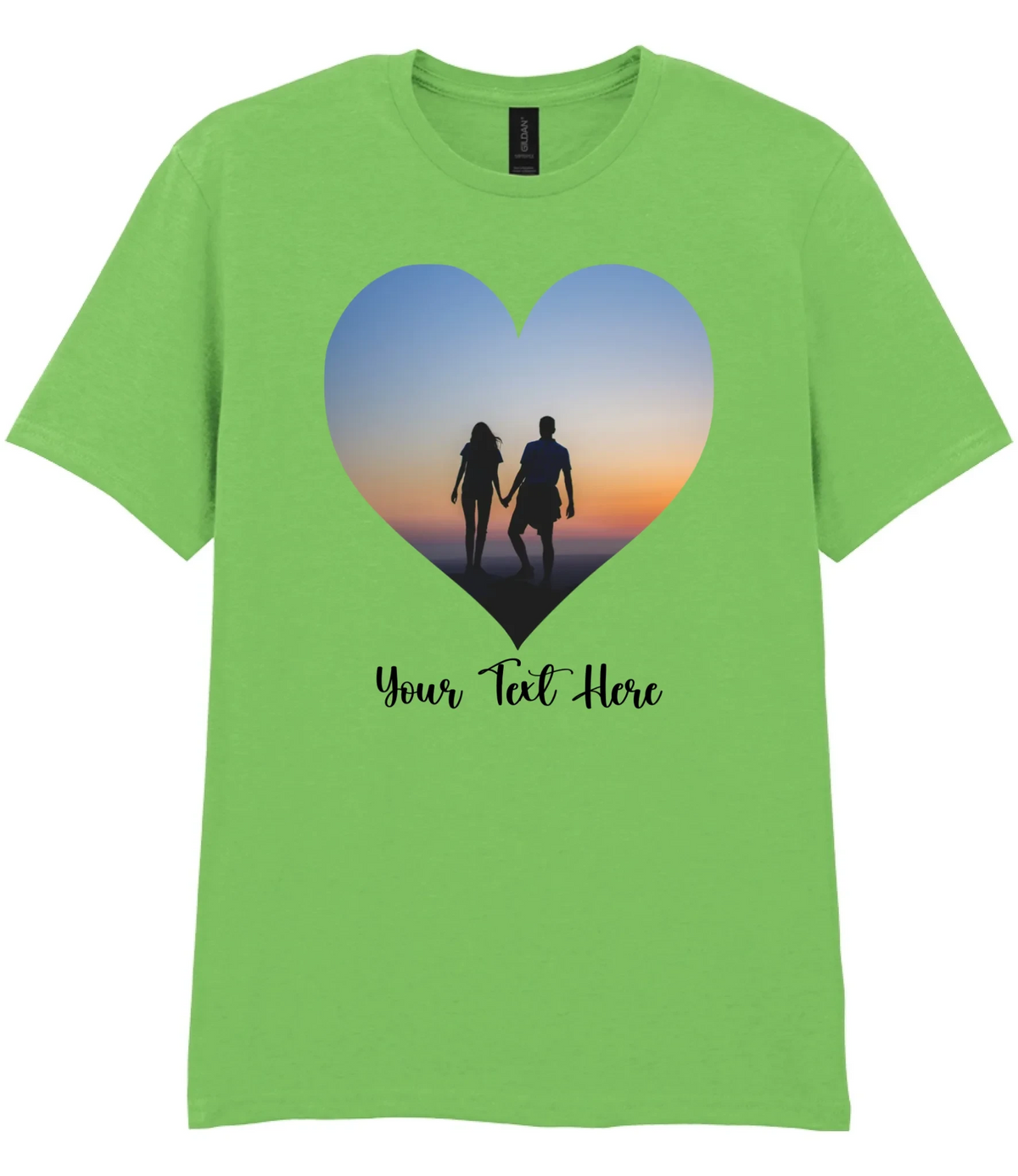 Custom Heart Image T-shirt
