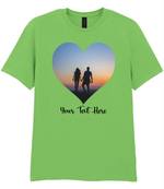 Custom Heart Image T-shirt