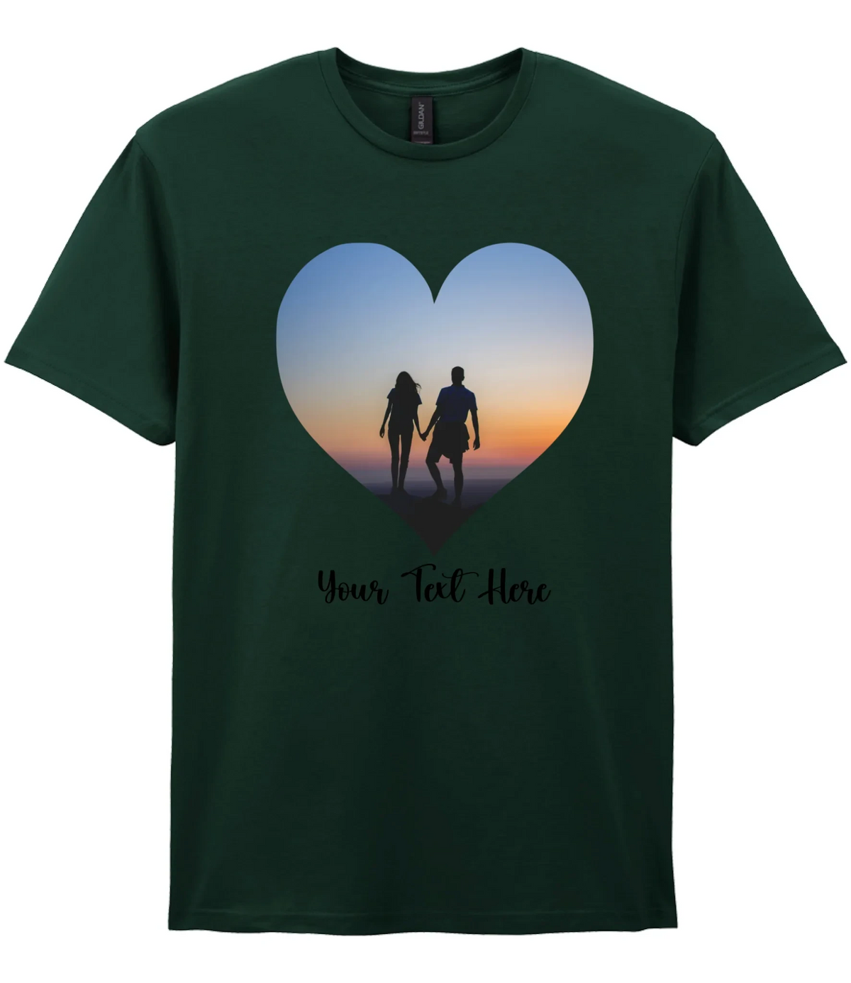 Custom Heart Image T-shirt