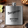 Personalised Groomsmen Hipflask