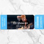 ticket on marble