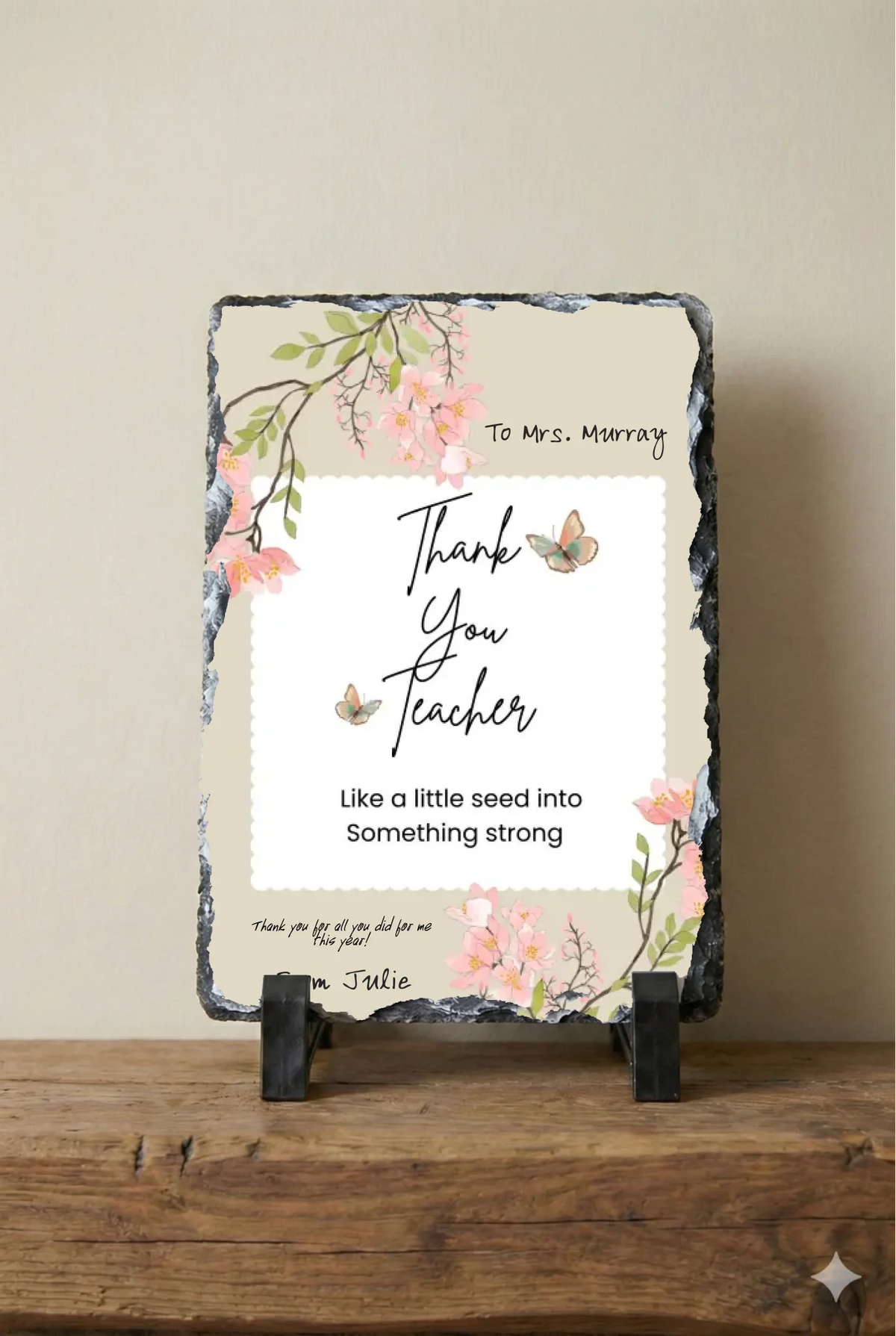 Thank You Teacher with Flowers