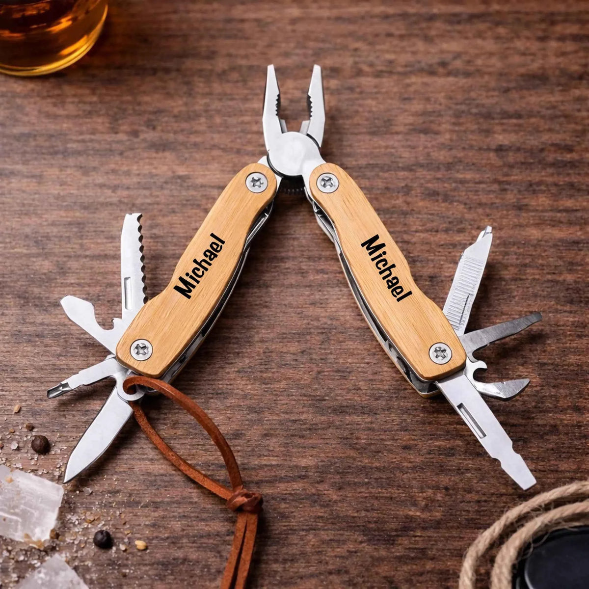 Custom Bamboo Multitool – Eco-Friendly Versatility for Every Adventure