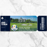 Ryder Cup Custom Ticket - Unique Personalised Email Ticket Solution