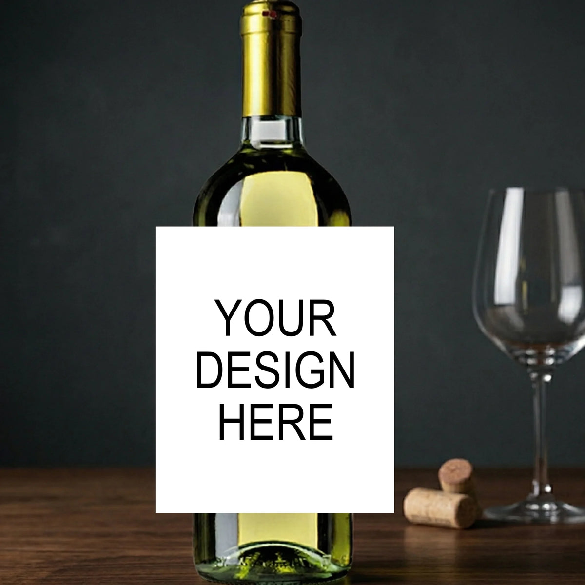 bottle sticker design area