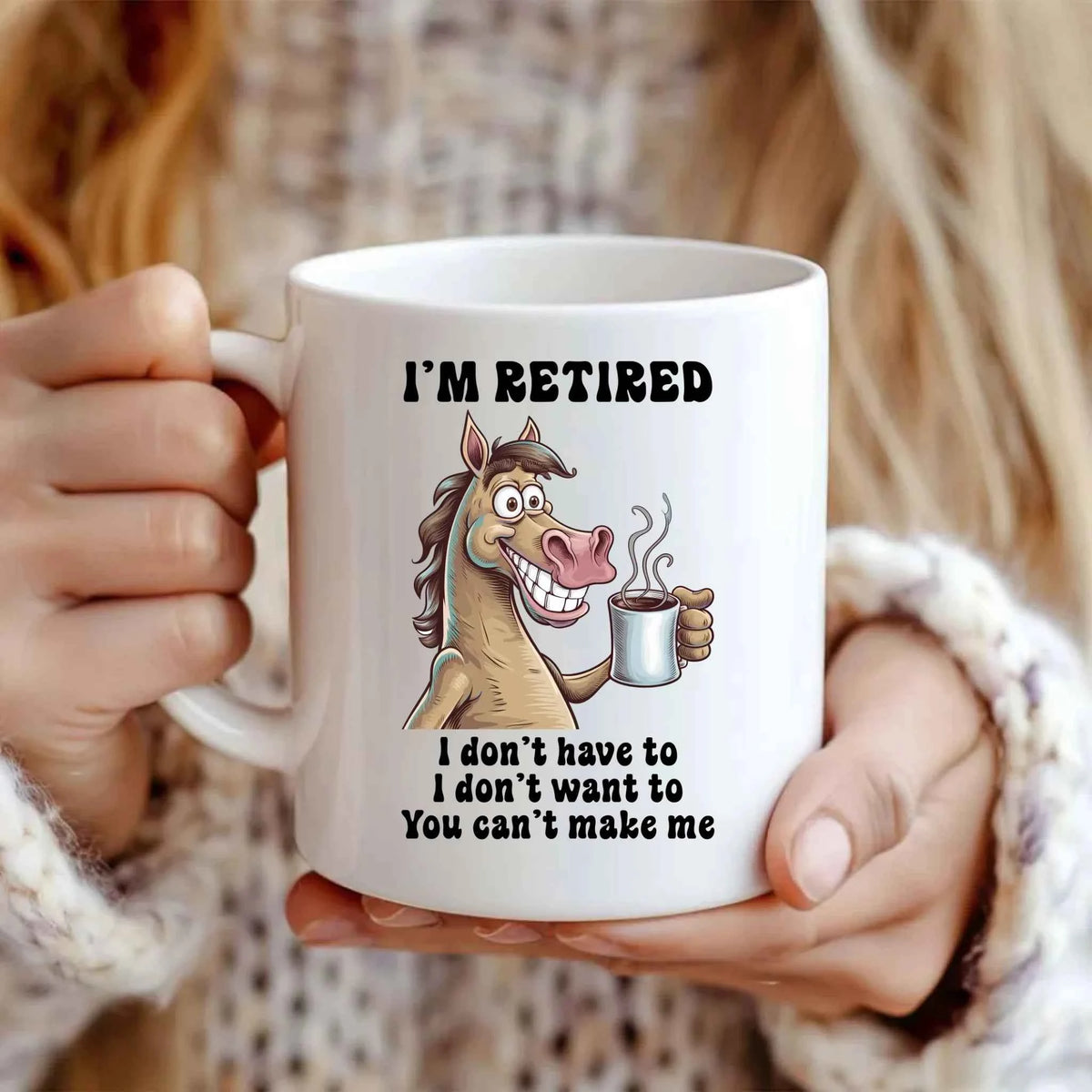 I'm Retired Mug – Classic 11oz Ceramic Cup by Fou Tees