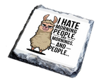 I Hate Morning People - Slate Coaster